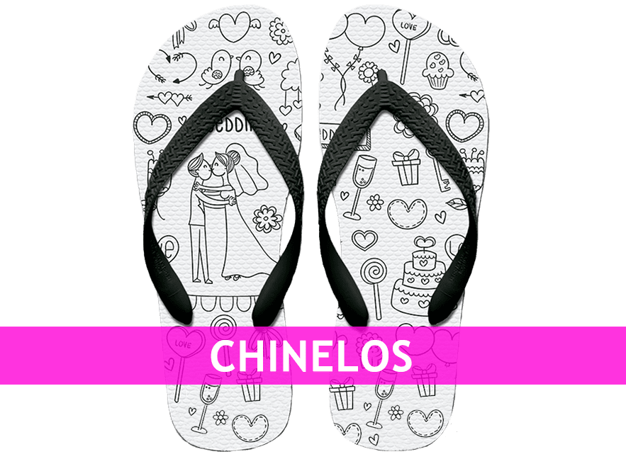 Chinelo personalizado transfer sublimático