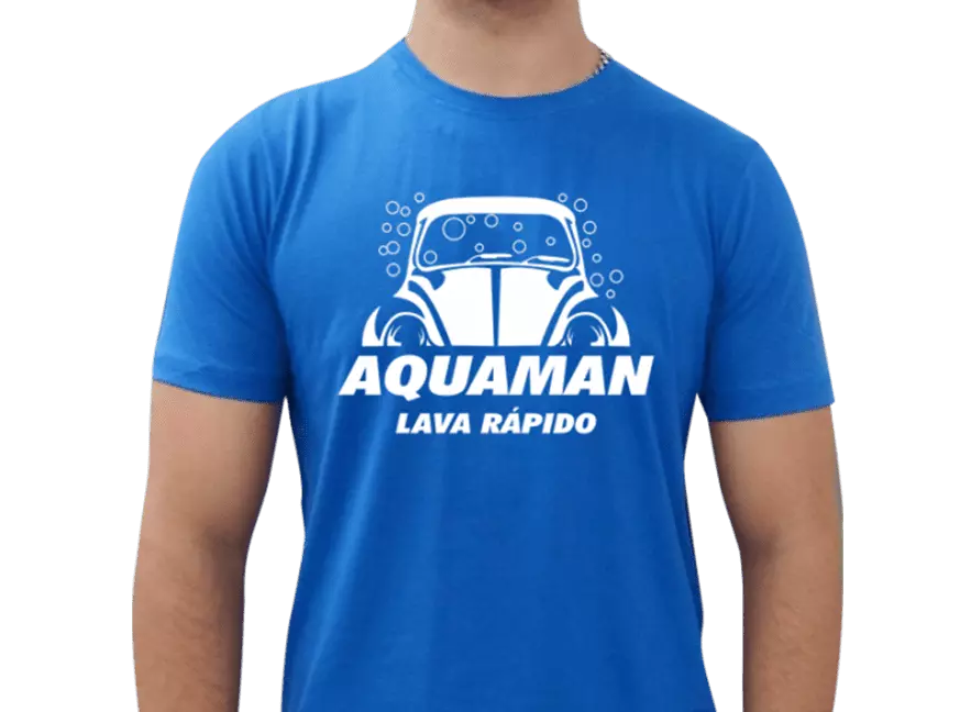 Silk Screen Aquaman Lava Rápido Silk Screen Aquaman Lava Rápido